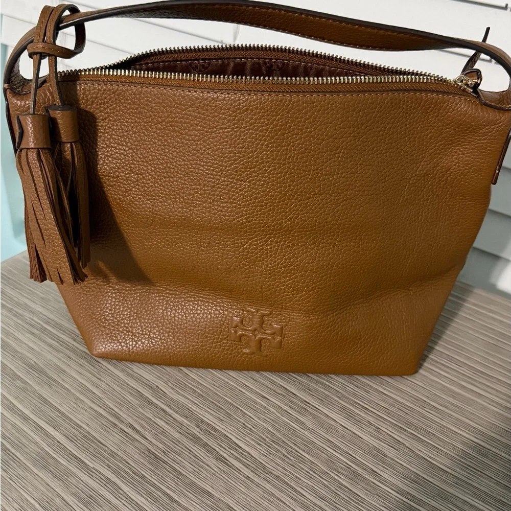 Tory Burch Tan Leather Shoulder Bag - Picture 1 of 4